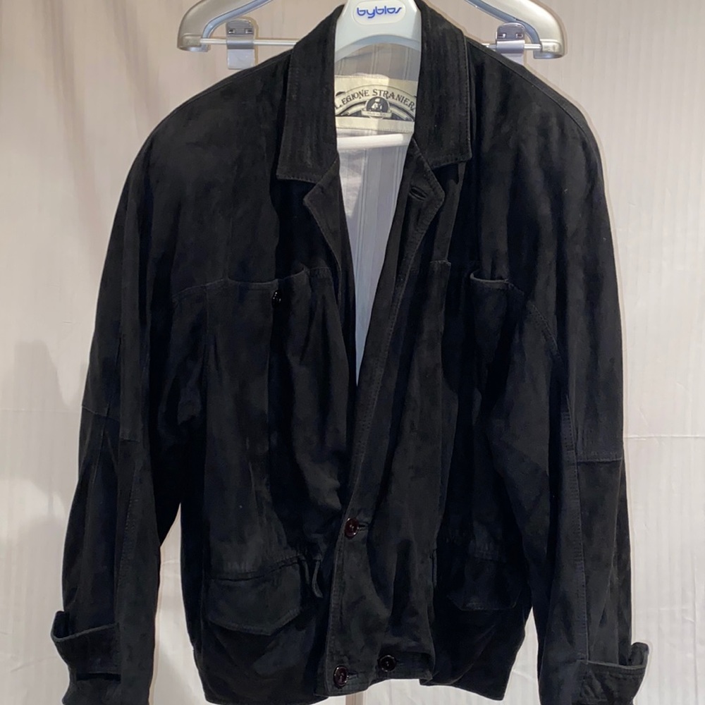 Vintage Suede Men’s Bomber Style Jacket-Sz Lg